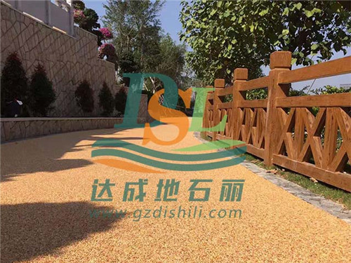 透水膠粘石價格，透水膠粘石路面